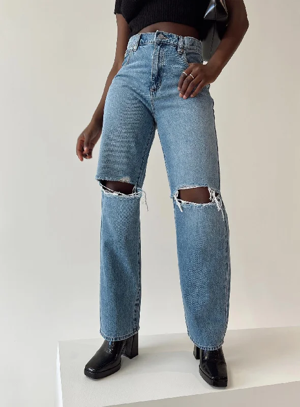 Sustainable Jeans for Eco -Abrand Slouch Jean Harley Rip Jeans