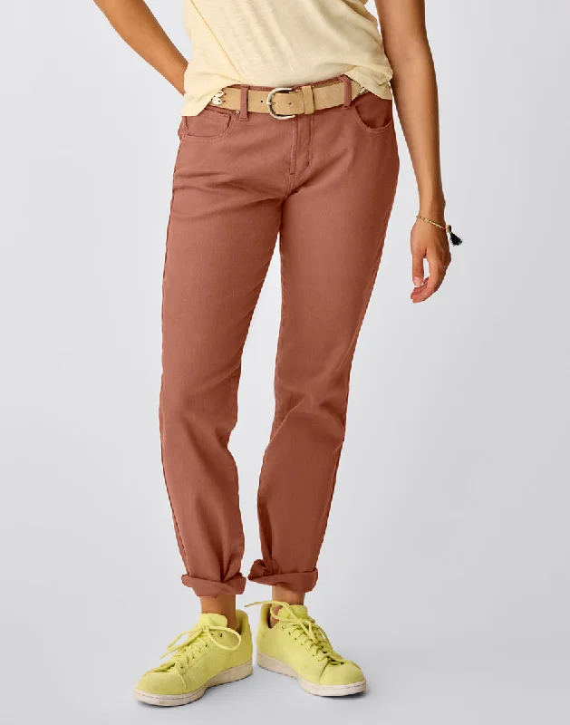 Ripped Jeans for Trendy Look -Carson Jean: Rum