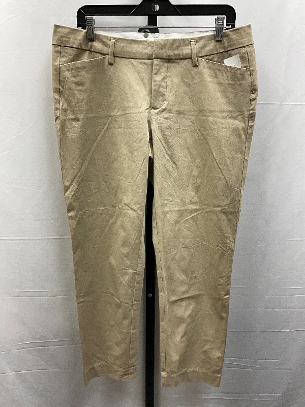 Casual drawstring pants for effortless home relaxation -Pants Chinos & Khakis By Ana In Tan, Size: 10