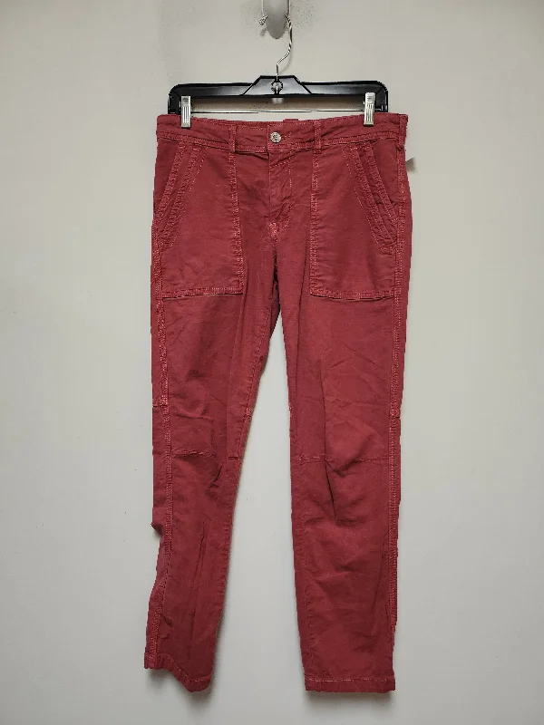 Casual drawstring pants for effortless home relaxation -Pants Other By Anthropologie In Red, Size: 4