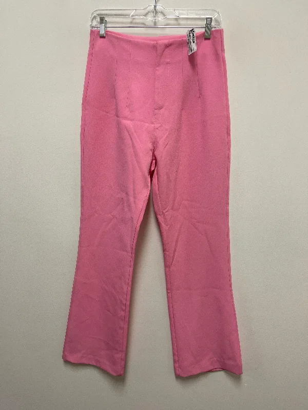 High-waisted skinny pants for trendy women’s fashion -Pants Wide Leg By Clothes Mentor In Pink, Size: 8