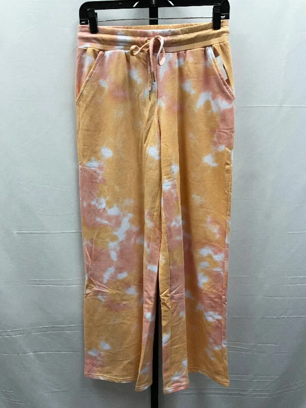 Lightweight travel pants for long flight comfort -Pants Lounge By Clothes Mentor In Tie Dye Print, Size: Xs