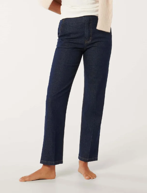 Business Jeans for Dressy -Amy Ankle Straight Jeans