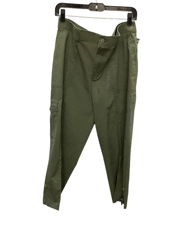 Tailored khaki pants for smart casual attire -Pants Cargo & Utility By Chicos In Green, Size: 3