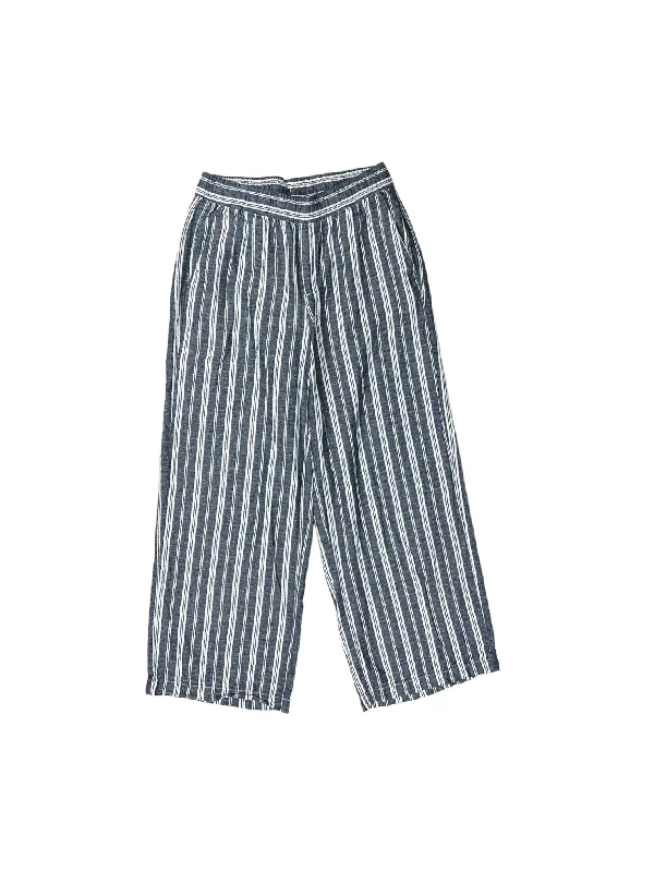 High-waisted skinny pants for trendy women’s fashion -Pants Wide Leg By Old Navy In Blue & White, Size: S