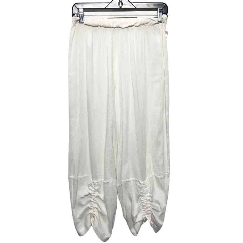 Lightweight cargo pants for summer camping trips -Pants Cropped By Bryn Walker In White, Size: Xs