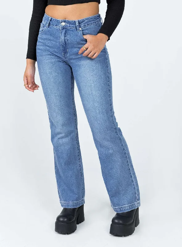 Stonewashed Jeans for Softness -Cholula Straight Leg Denim Jeans