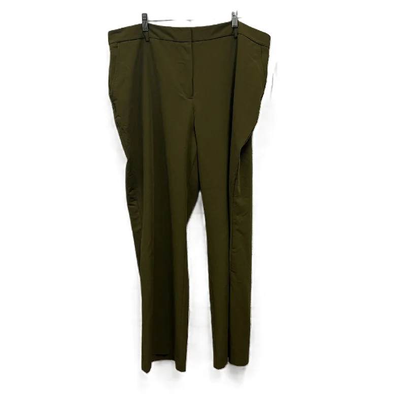 Tapered ankle pants for sleek modern silhouettes -Pants Dress By Worthington In Green, Size: 18