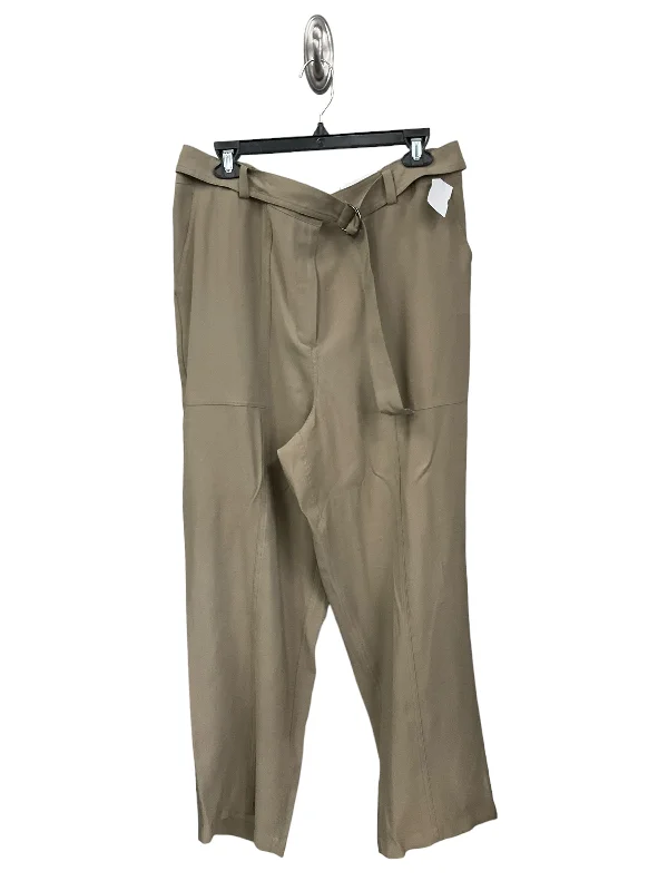 Weather-resistant pants for unpredictable climate needs -Pants Cargo & Utility By Nine West Apparel In Tan, Size: Xl