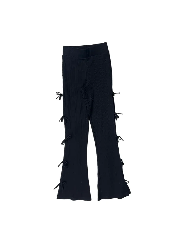 Eco-friendly hemp pants for sustainable clothing choices -Pants Lounge By Steve Madden In Black, Size: Xs