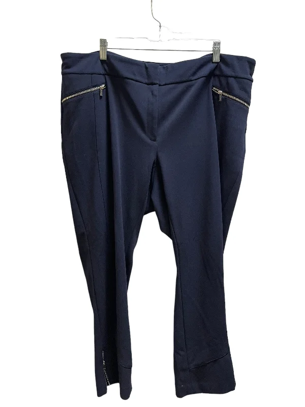 Stretchy skinny pants for figure-hugging appeal -Pants Chinos & Khakis By Calvin Klein In Navy, Size: 16