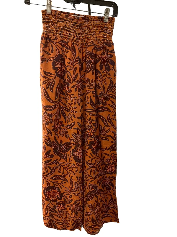 High-waisted skinny pants for trendy women’s fashion -Pants Palazzo By Nordstrom In Rust, Size: Xs