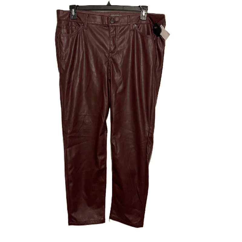 Pleated trousers pants for sophisticated gentleman charm -Pants Other By Torrid In Red, Size: 16