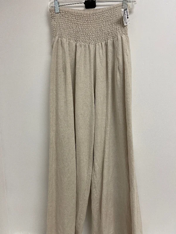 Tailored ankle pants for chic office outfits -Pants Wide Leg By Clothes Mentor In Cream, Size: 2x