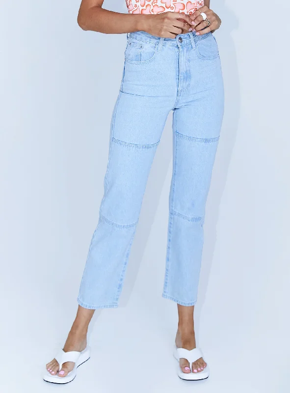 Boyfriend Jeans for Relaxed -Uptown Jeans Light Wash Denim