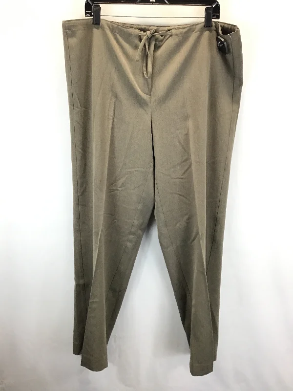 Stylish flare pants for retro party looks -Pants Work/dress By Lane Bryant O In Taupe, Size: Xl