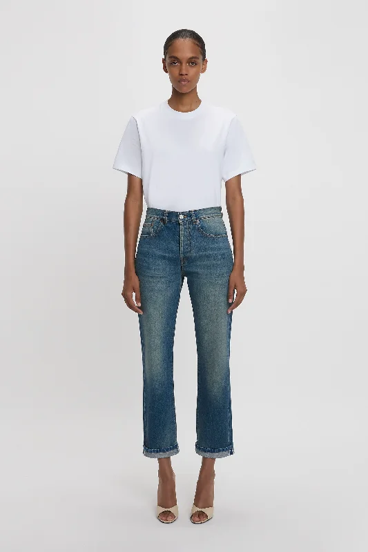 Outdoor Jeans for Adventures -Exclusive Victoria Relaxed Jean In Mid Blue