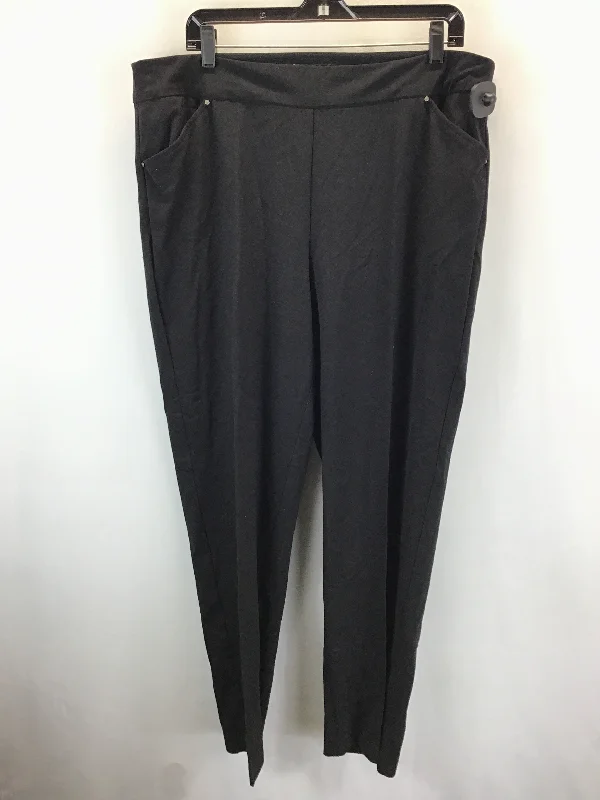 Lightweight culottes pants for summer fashion flair -Pants Work/dress By Roz And Ali In Black, Size: 16