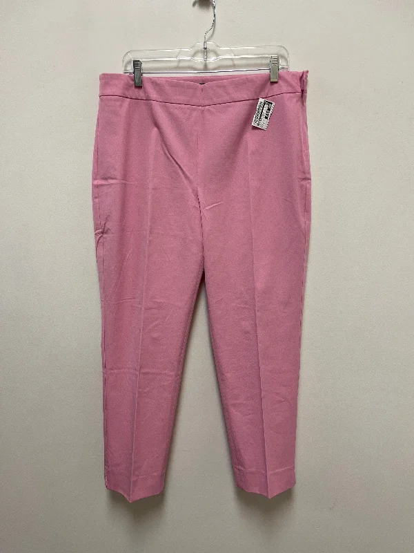 Comfortable stretch pants for casual daily wear -Pants Dress By Talbots In Pink, Size: 14