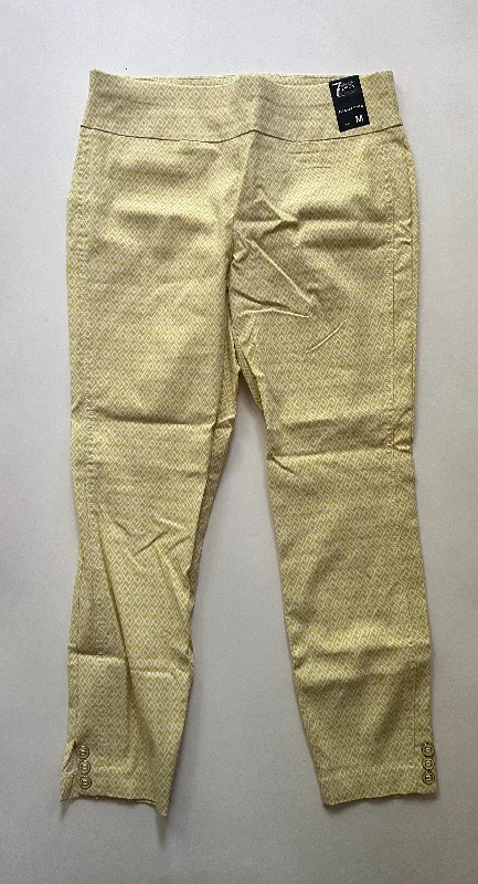 Soft stretch pants for all-day wear ease -Pants Ankle By New York And Co In Yellow, Size: 8