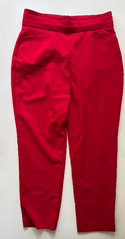 Tailored dress pants for professional office meetings -Pants Work/dress By New York And Co In Red, Size: 12