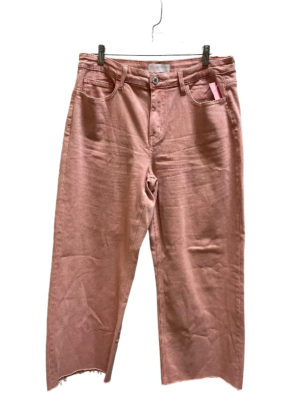 Flowy wide pants for artistic bohemian vibes -Pants Chinos & Khakis By Vervet In Pink, Size: 14