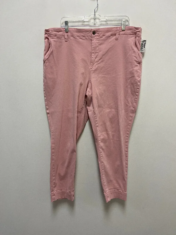 Breathable chino pants for warm climate comfort -Pants Other By Pistola In Pink, Size: 18