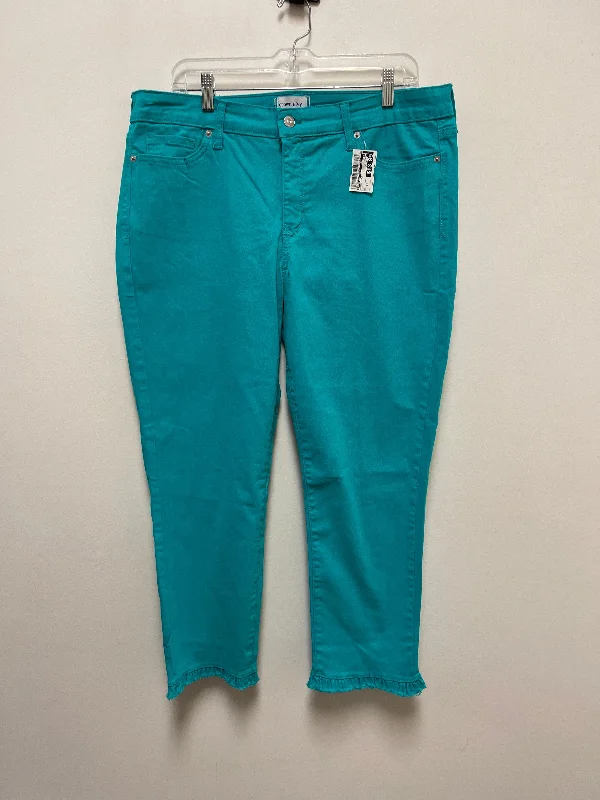 Tapered ankle pants for sleek modern silhouettes -Pants Other By Crown And Ivy In Teal, Size: 14