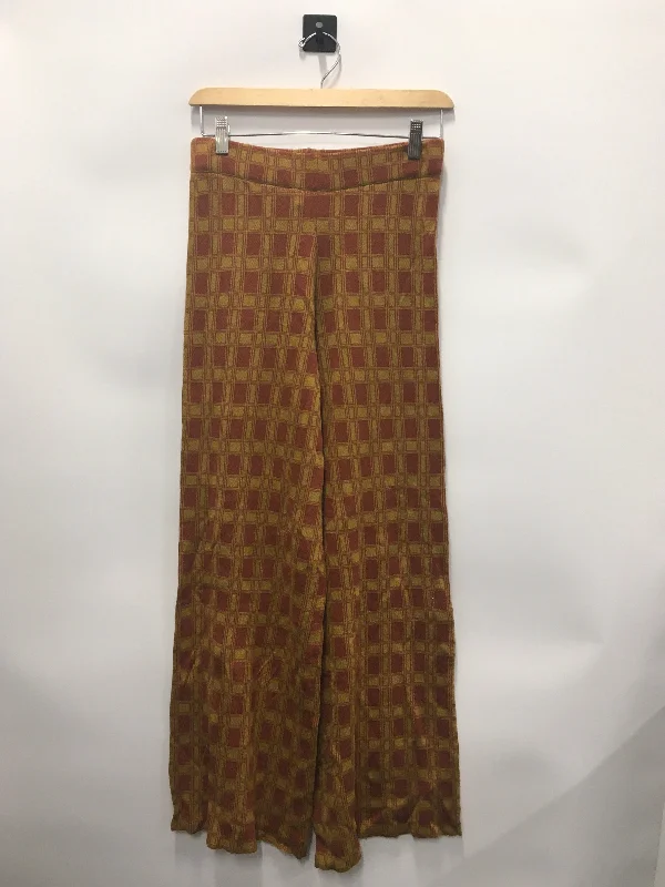 Stylish wide-leg pants for bold evening looks -Pants Wide Leg By Natural Life In Plaid Pattern, Size: M