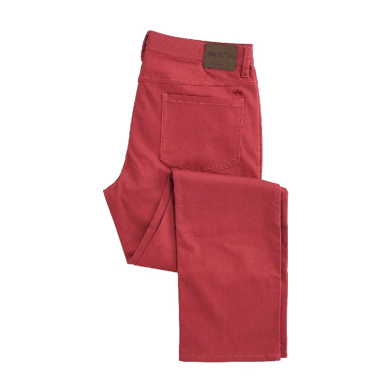 Reinforced knee pants for tough outdoor tasks -Flex Five Pocket Stretch Pant Earth Red