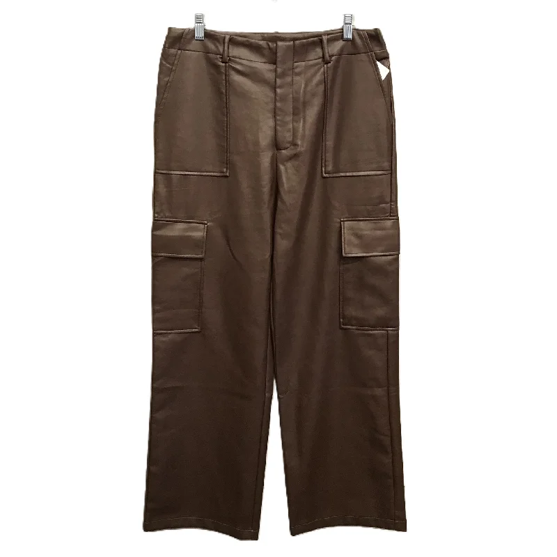 Quick-dry pants for active sports enthusiasts -Pants Wide Leg By Wayf In Brown, Size: 12