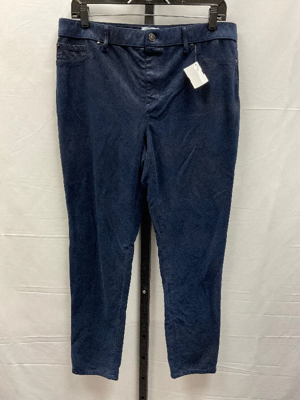 Eco-friendly hemp pants for sustainable clothing choices -Pants Other By Chicos In Navy, Size: 8