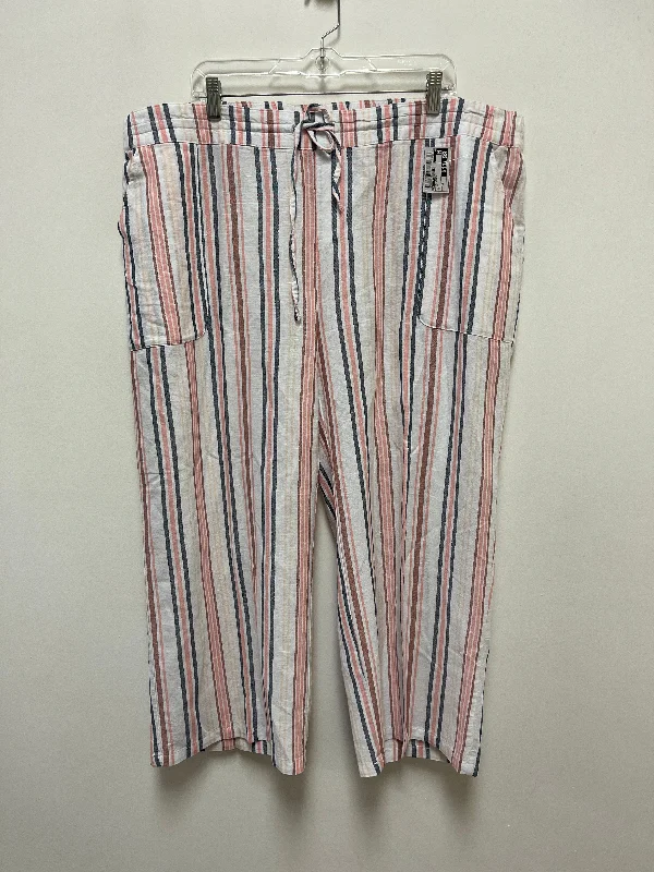 Insulated snow pants for winter outdoor fun -Pants Linen By Liz Claiborne In Multi-colored, Size: 1x