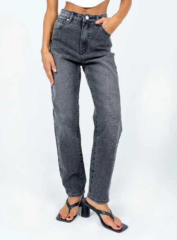 Birthday Jeans for Celebration -Abrand 94 High Slim Kiara Jeans Black