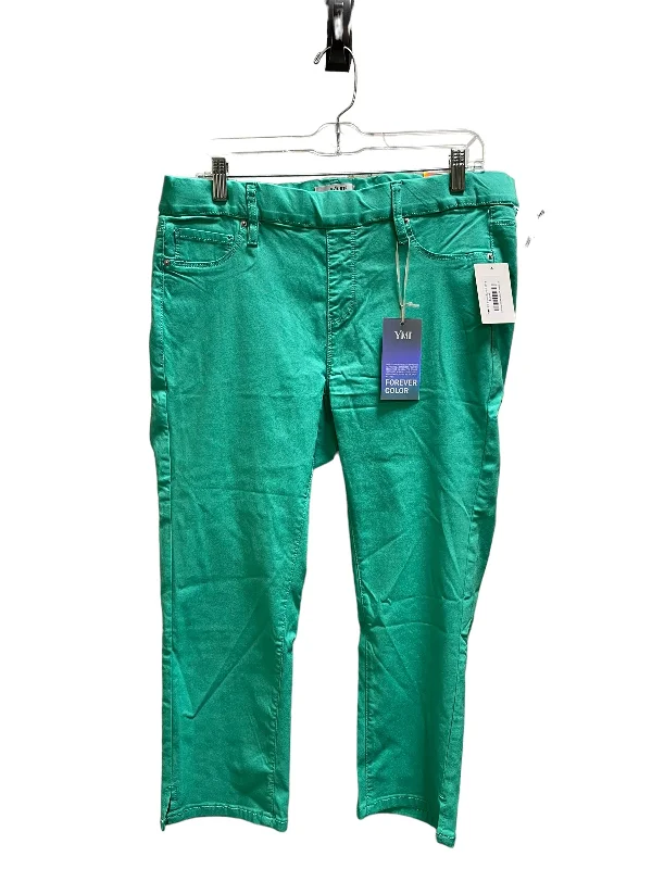 Elegant satin pants for formal dinner attire -Pants Chinos & Khakis By Ymi In Teal, Size: 18