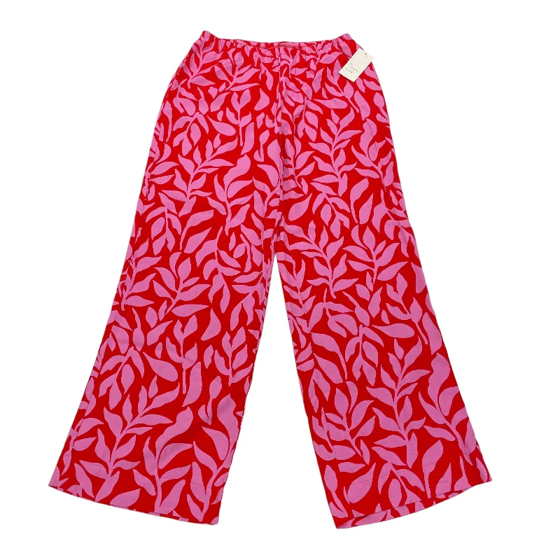 Tailored slim pants for polished business looks -PINK & RED A NEW DAY PANTS WIDE LEG, Size M