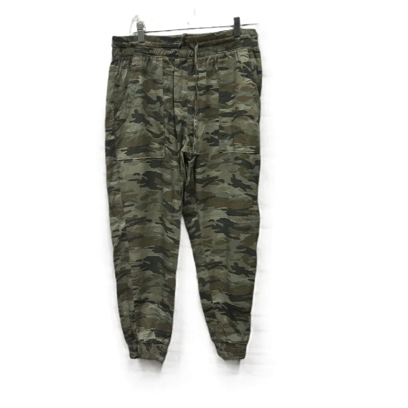 Elegant palazzo pants for formal party outfits -Pants Joggers By Gap In Camouflage Print, Size: M