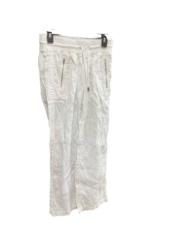 Designer leather pants for high-fashion nightwear -Pants Linen By Athleta In White, Size: 2