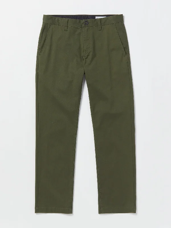 Valentine's Day Jeans for Romantic -Frickin Modern Stretch Chino Pants - Squadron Green