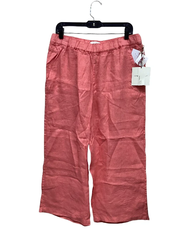 Reinforced cargo pants for heavy-duty field work -Pants Linen By Cynthia Rowley In Pink, Size: L