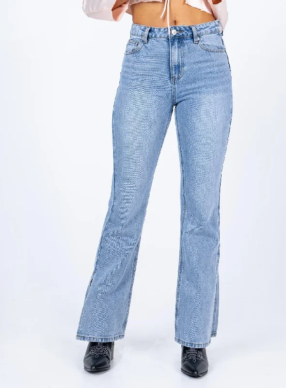 Acid Wash Jeans for Vintage -Tampico Flare Leg Denim Jeans