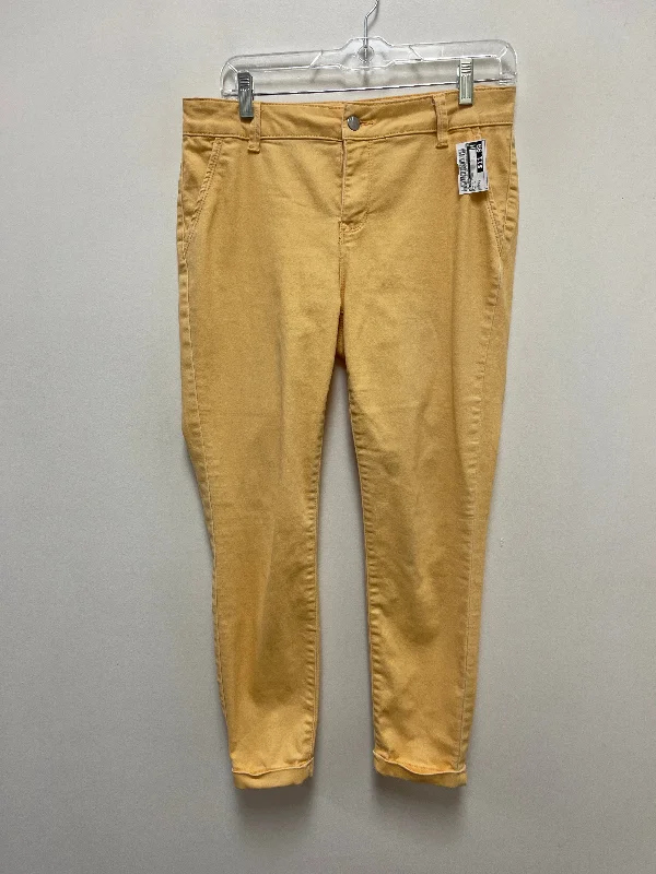 Relaxed cotton pants for breezy casual days -Pants Other By D Jeans In Yellow, Size: 10