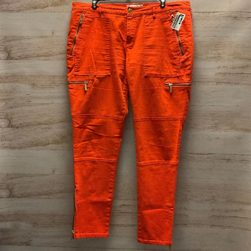 Heavy-duty ripstop pants for extreme hiking durability -Pants Chinos & Khakis By Michael Kors In Orange, Size: 14