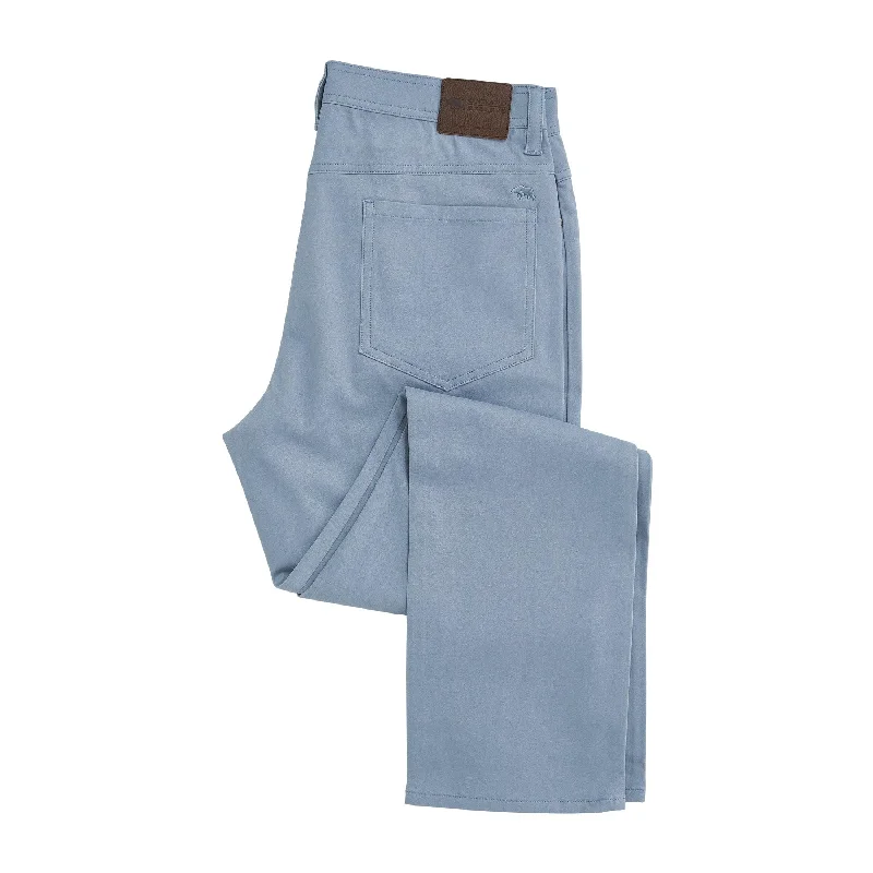 Moisture-wicking pants for intense gym workouts -Flex Five Pocket Stretch Pant Dusty Blue