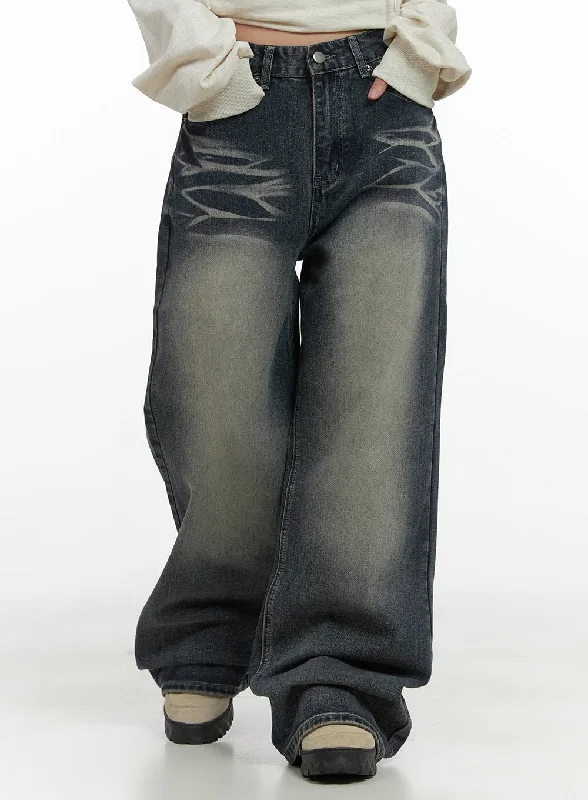 Carpenter Jeans for Function -Leia Washed Wide Denim Jeans CO402