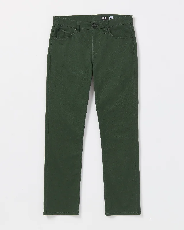 Relaxed Jeans for Comfortable -Solver 5 Pocket Slub Pants - Dark Forest