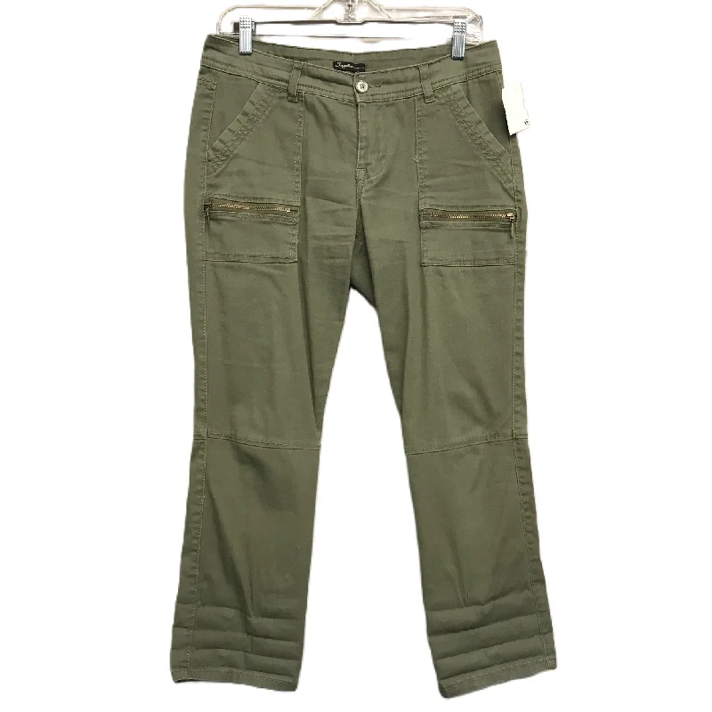 Rugged work pants for construction job durability -Pants Cargo & Utility By Supplies In Green, Size: 2