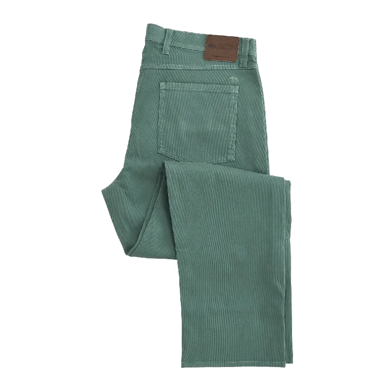 Tailored wool pants for sharp winter dressing -Bedford Five Pocket Pant - Dark Forest