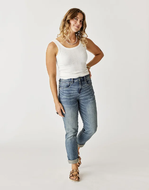 Mini Skirt Jeans for Flirty -Carson Jean: Favorite Fade