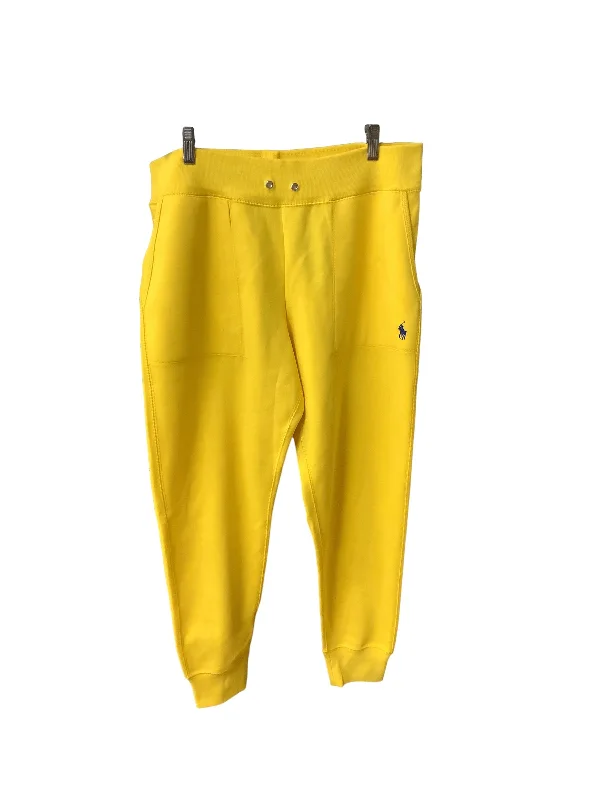 Stretch denim pants for curvy figure flattery -Pants Joggers By Polo Ralph Lauren In Yellow, Size: L